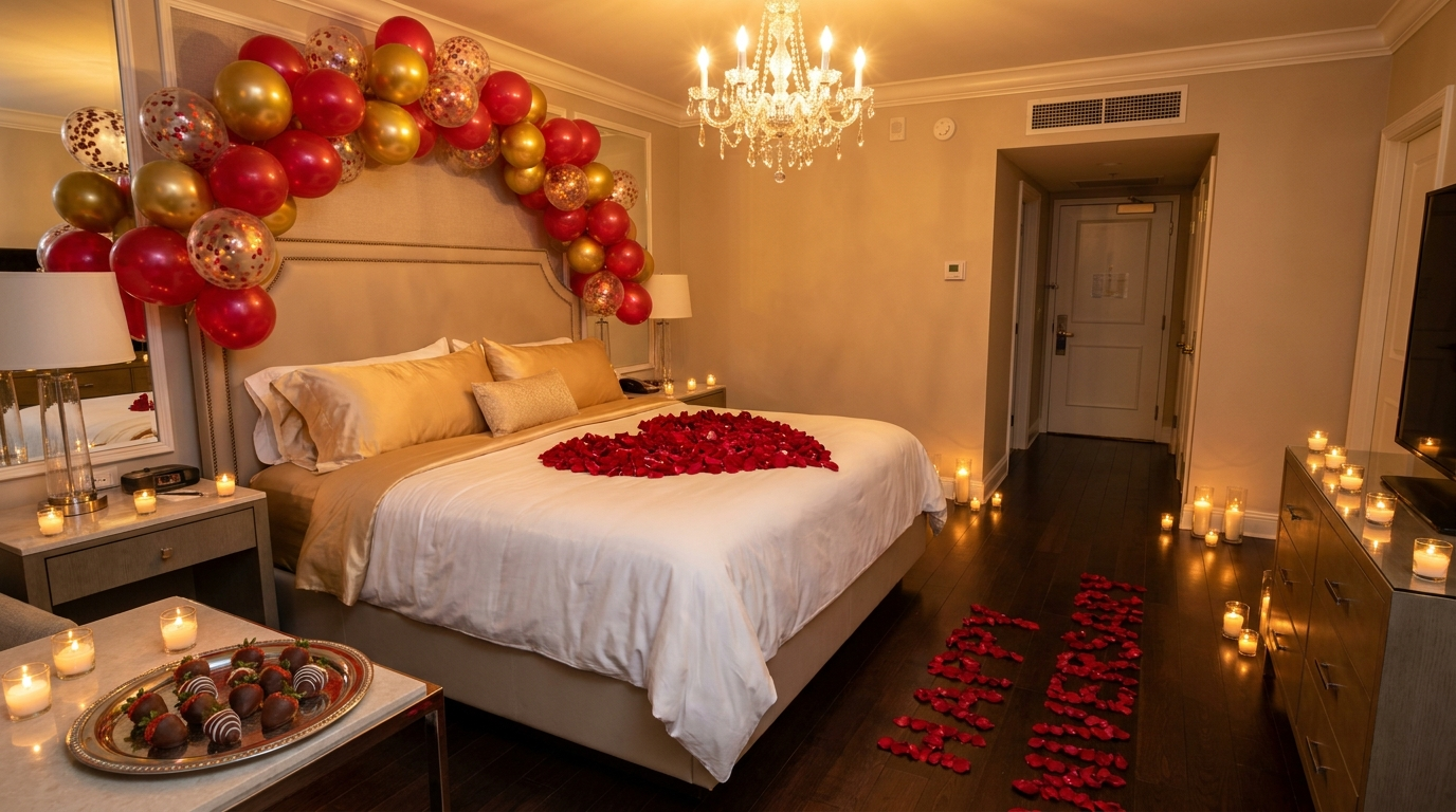 Anniversary Room Decoration